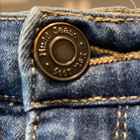 Mudd Blue Skinny Jeans | Distressed | 24” Inseam Size 7 - Picture 3 of 8